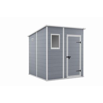   Keter MANOR 6 x 6 Penthouse kerti tároló szürke / fehér, padlóval