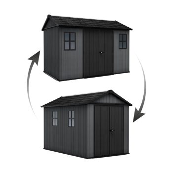   Kerti ház Keter Newton Plus széles 11x7,5 szürke, padozattal