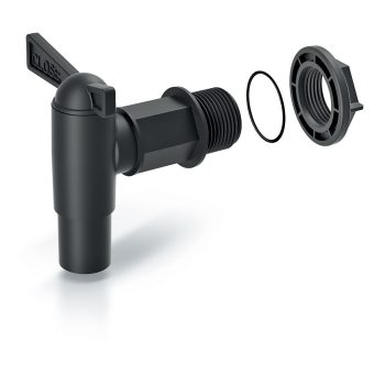   Prosperplast kiegészítő CANTAP 2 csap az esővízre való hordóhoz fekete