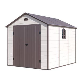   G21 Boston 670 kerti tároló - 241 x 278 cm, műanyag, bézs