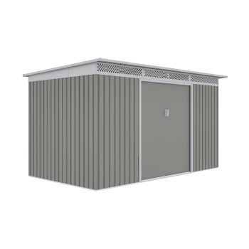 Kerti ház G21 GRAH 700 - 340 x 206 cm, metál szürke
