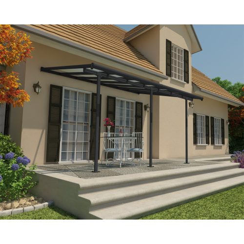 Palram - Canopia Sierra 4200 Pergola/Terasz Tető  3 x 4,25 (állítható méretű) szürke