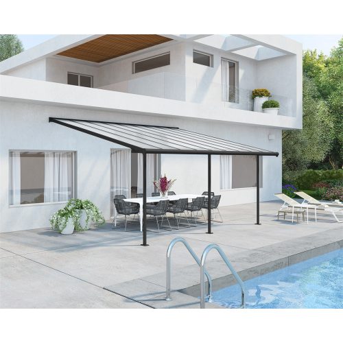 Palram - Canopia Sierra 5400 Pergola/Terasz Tető 3 x 5,46 (állítható méretű) szürke