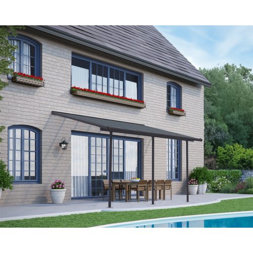 Palram - Canopia Capri 4200 Pergola/Terasz Tető 3 x 4,25 (állítható méretű) szürke
