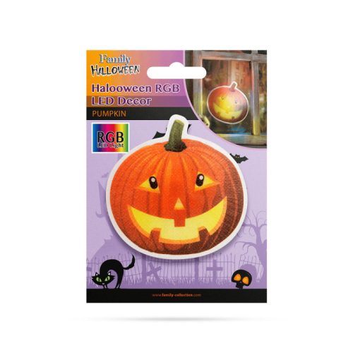 Halloween-i RGB LED öntapadós dekor Tök