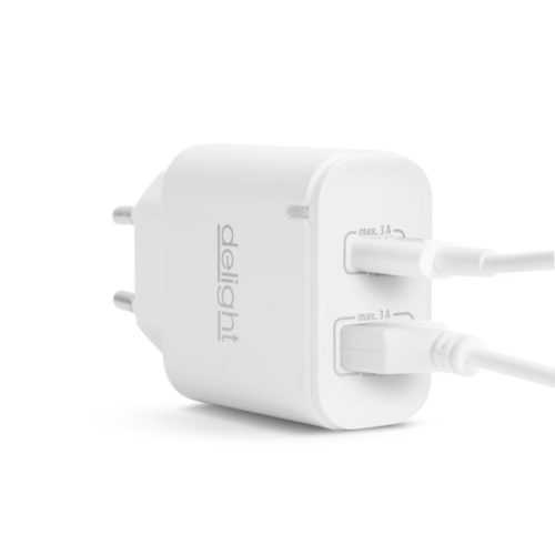 Hálózati Adapter USB + Type-C PD20W gyorstöltéssel